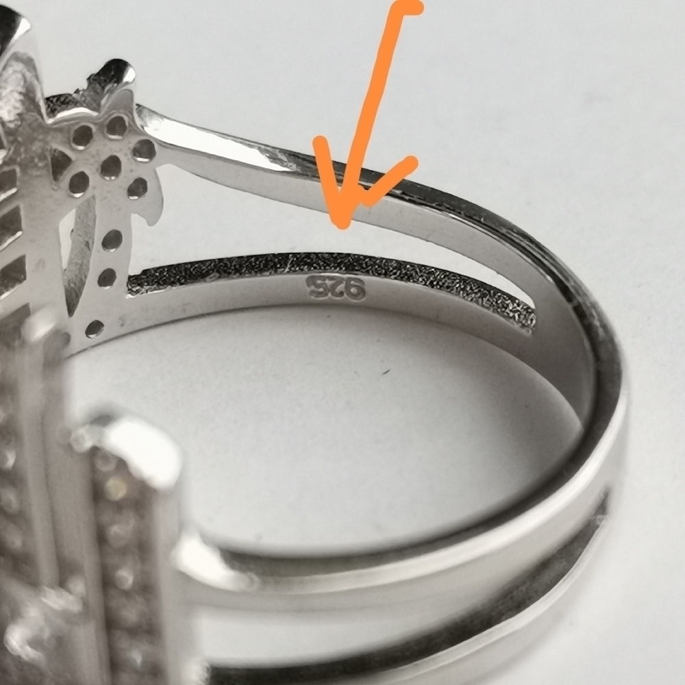 CITY Skyline cityscape ring sterling silver cz size 7 🆕 - Picture 5 of 7